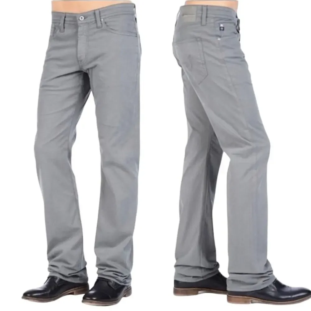 AG Adriano Goldschmied The Protege Straight Leg Jeans 5-Pocket Denim Gray 42x34